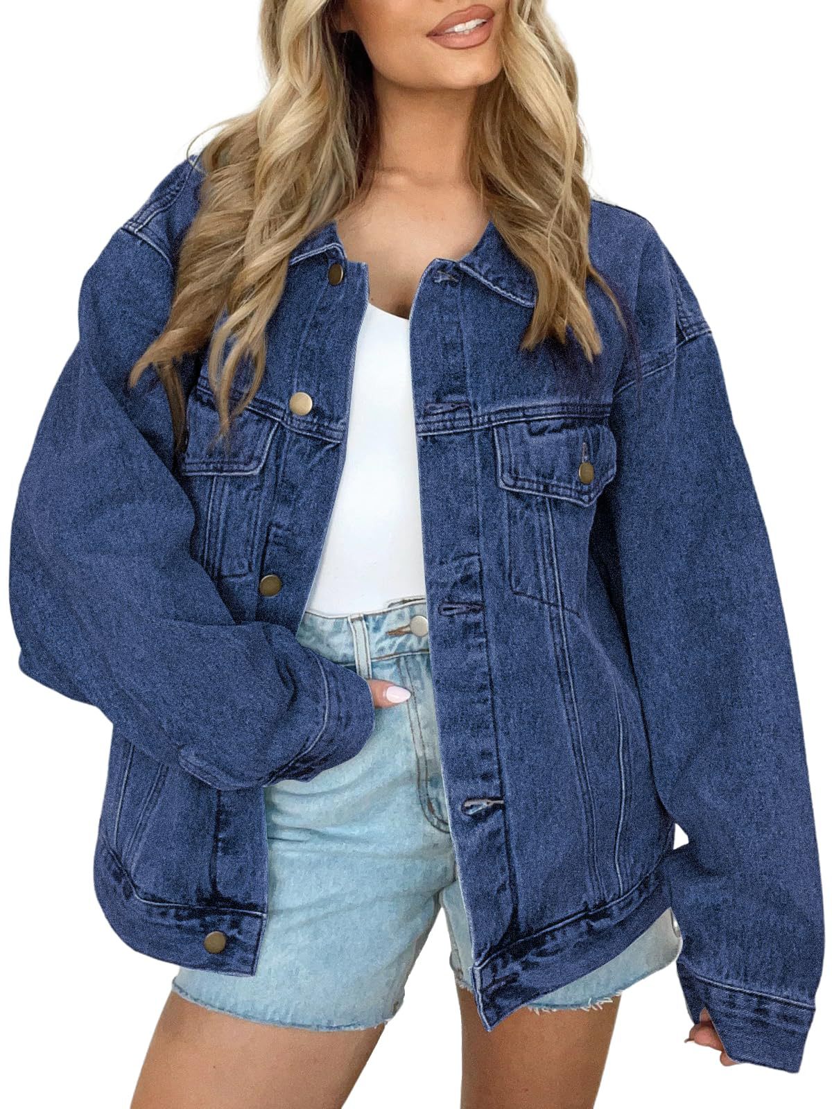 Women's Denim Casual Loose Autumn Long Sleeve Jackets