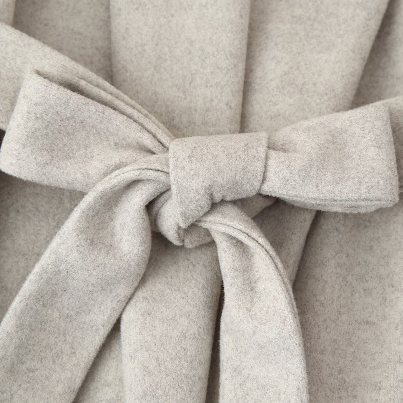 Women's Pretty Wool Cuff Long Woolen Coats