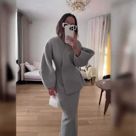 Summer Fashion Solid Color Bandage Dress Slim Suits