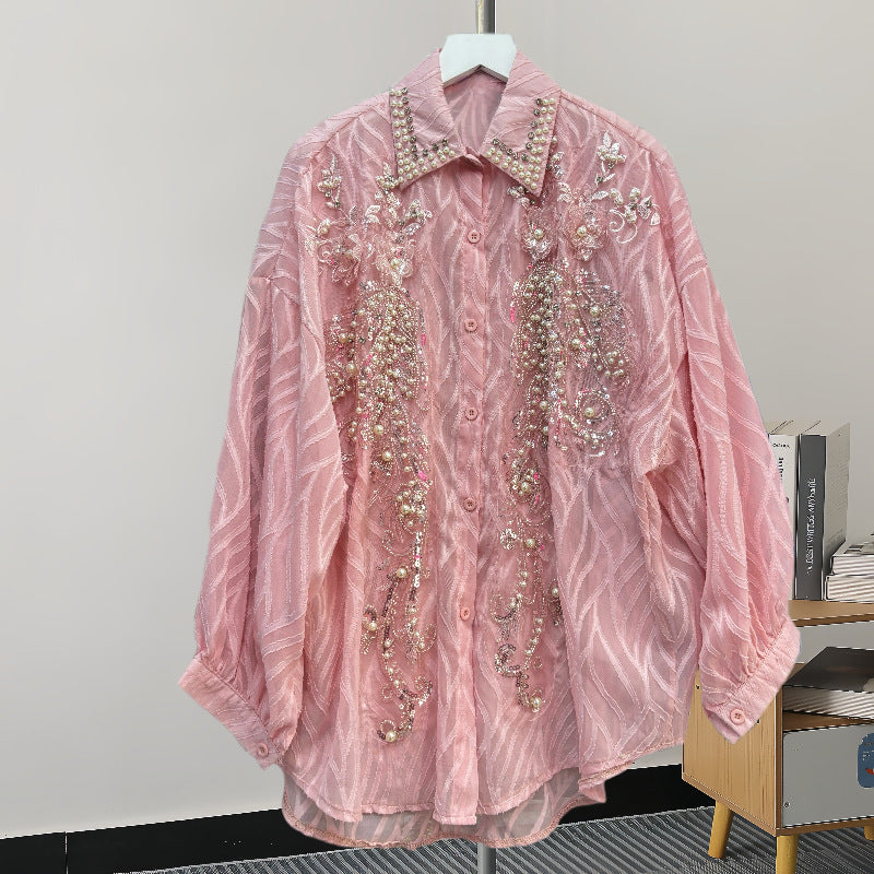 Women's Korean Versatile Long Sleeve Shirt Design Sense Tops