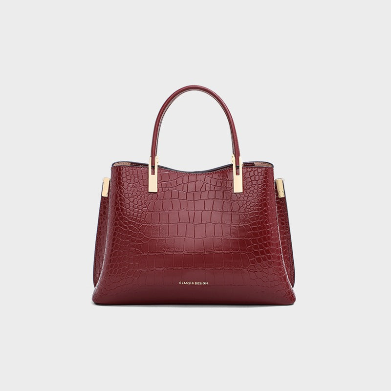 Women's Birthday Gift Temperament Mother Genuine Leather Bags