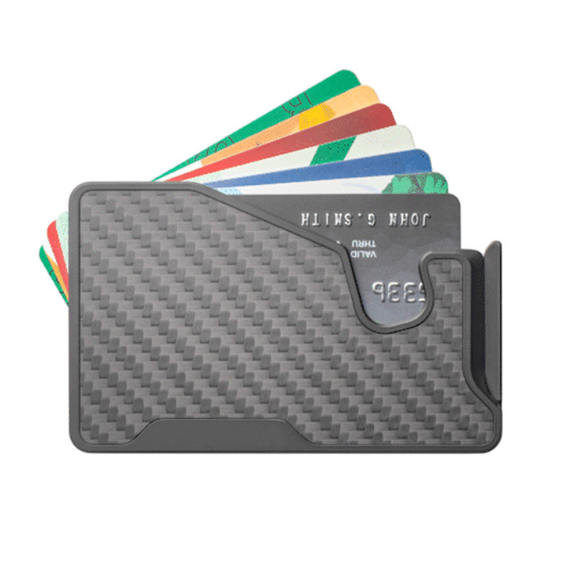 Mobile Magnetic Aluminum Alloy Automatic Pinball Carbon Card Holder