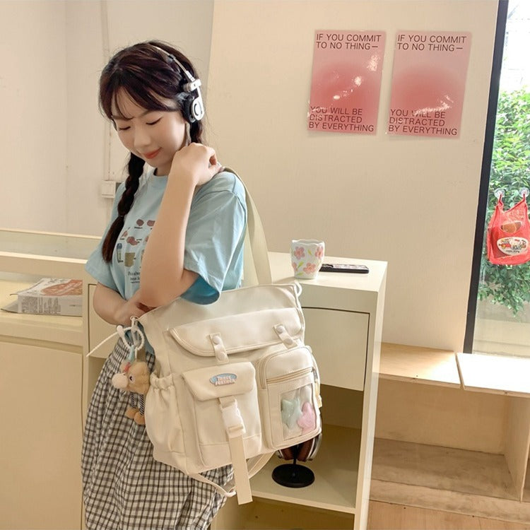 Female Korean Class Vintage Style Mori Men's Messenger Bags