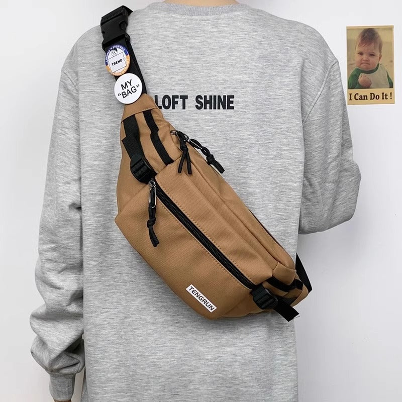 Male Female Trendy Sporty Simplicity Fashion Men's Waist Packs