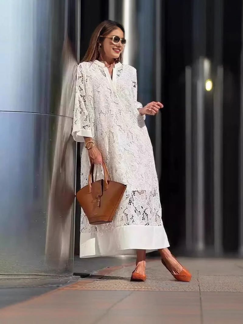 Casual Loose Lace Dress Two-piece Set Dresses