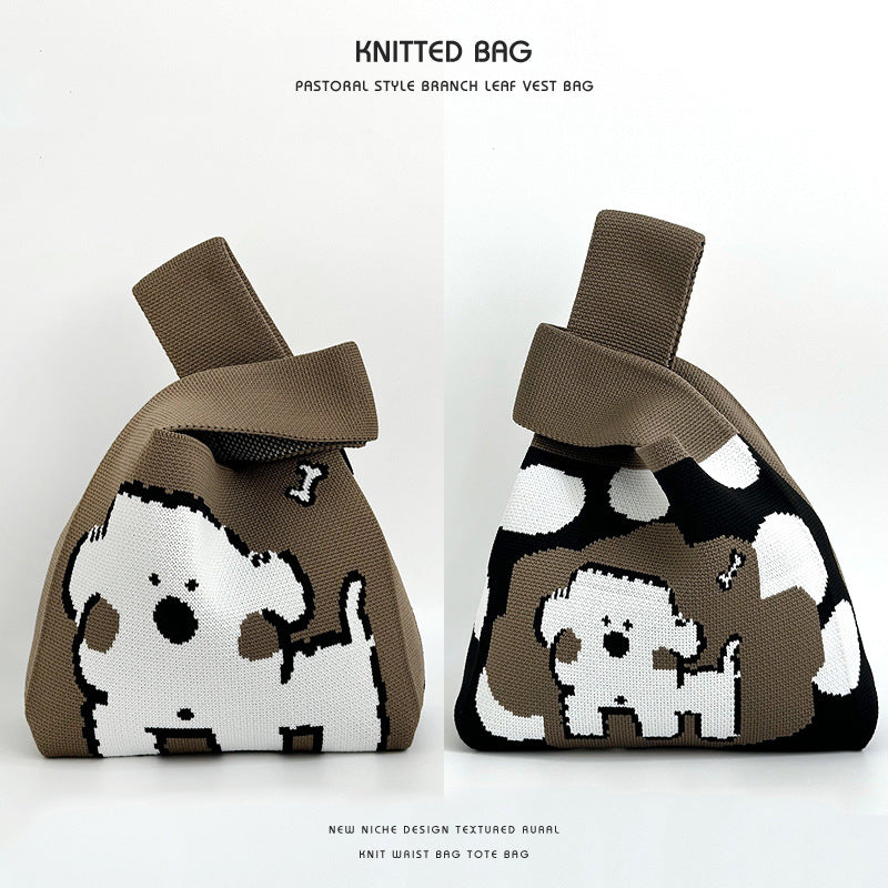 Women's Summer High-grade Large Capacity Knitted Portable Bags