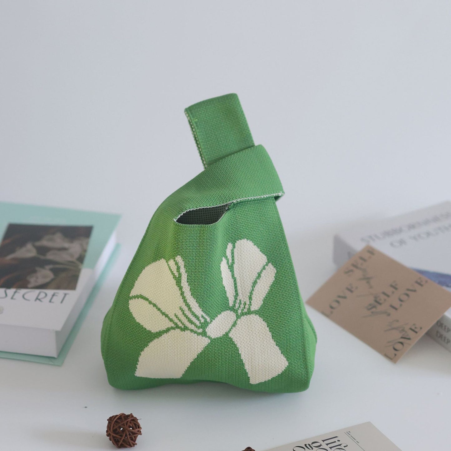 Women's Stylish Knitted Woven Vest Simple Handbags