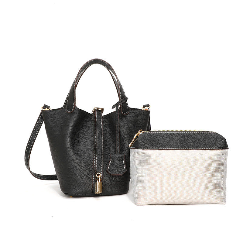 Women's Leather High Quality First Layer Cowhide Vegetable Bags