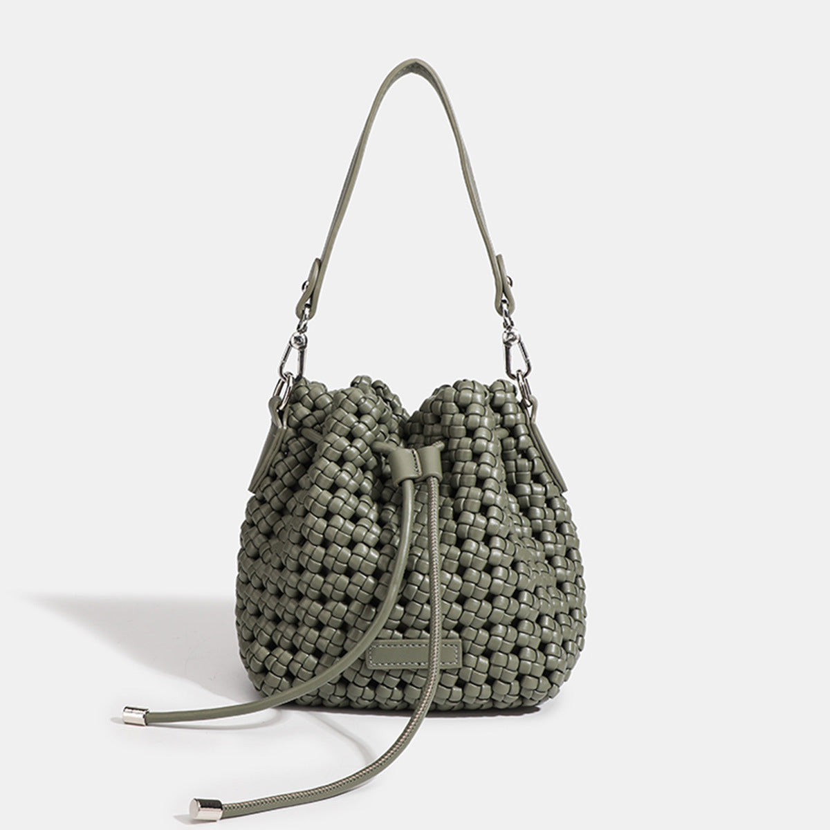 Women's Woven Drawstring Cross Body High-grade Bags