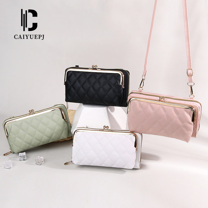 Women's Long Zipper Multiple Slots Expanding Cartoon Ladies Wallets