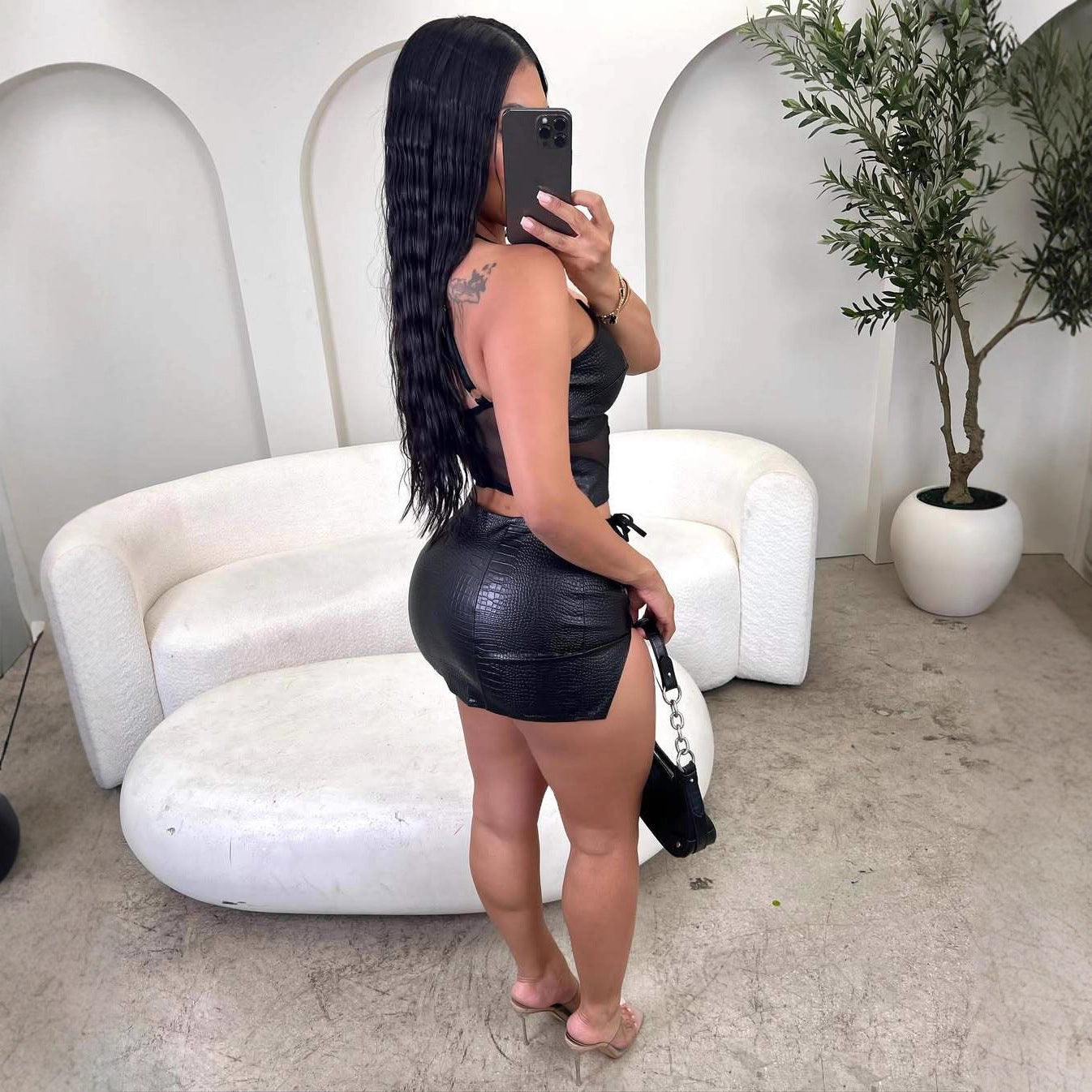 Fashion Durable Half-length Female Sexy Two-piece Suits