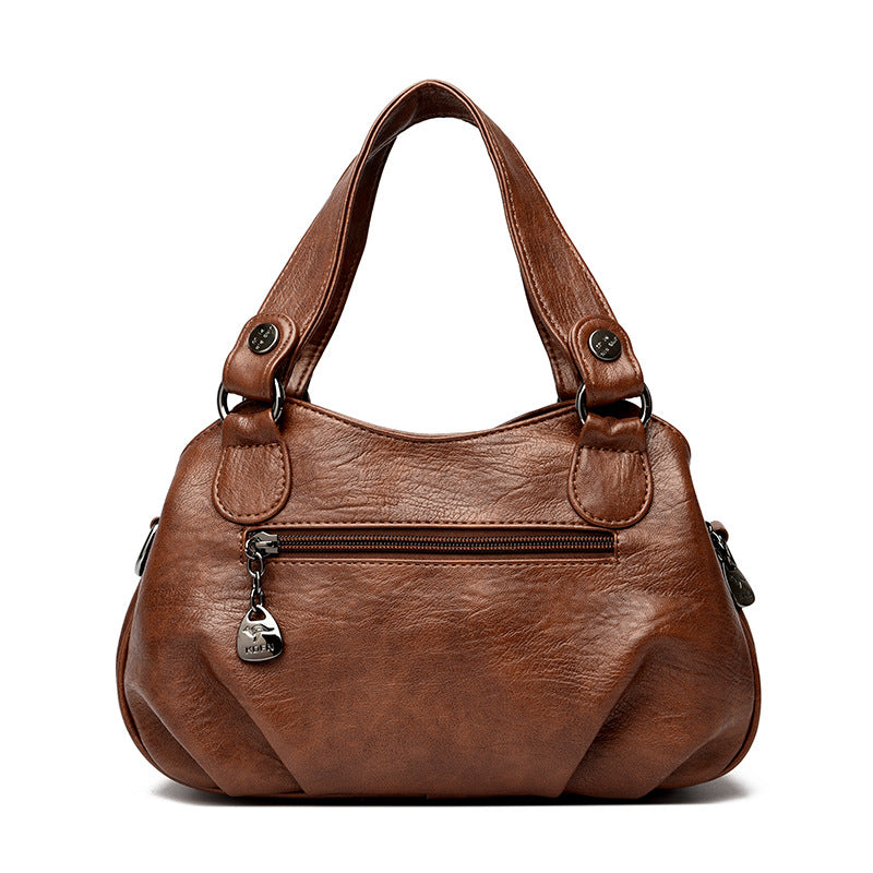 Women's Sheepskin High Texture Genuine Leather Mother Handbags