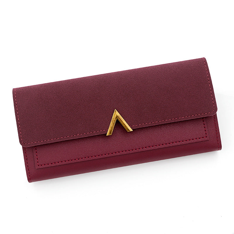 Women's Glamorous Fashion Simple Long Clutch Ladies Wallets