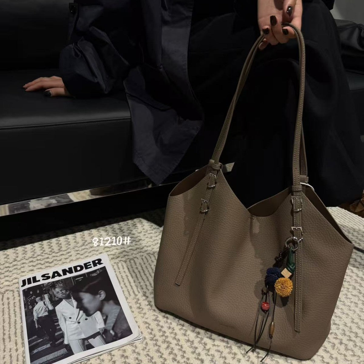 Women's Lazy Style Genuine Leather Large Capacity Tote Bags