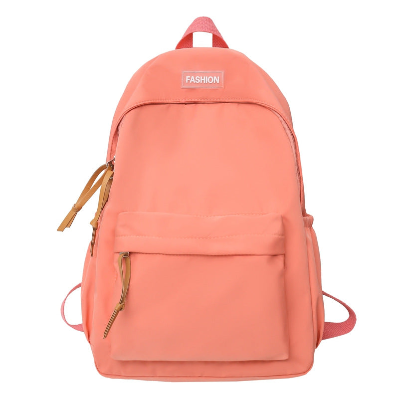 Solid Color Korean Style Early High Backpacks