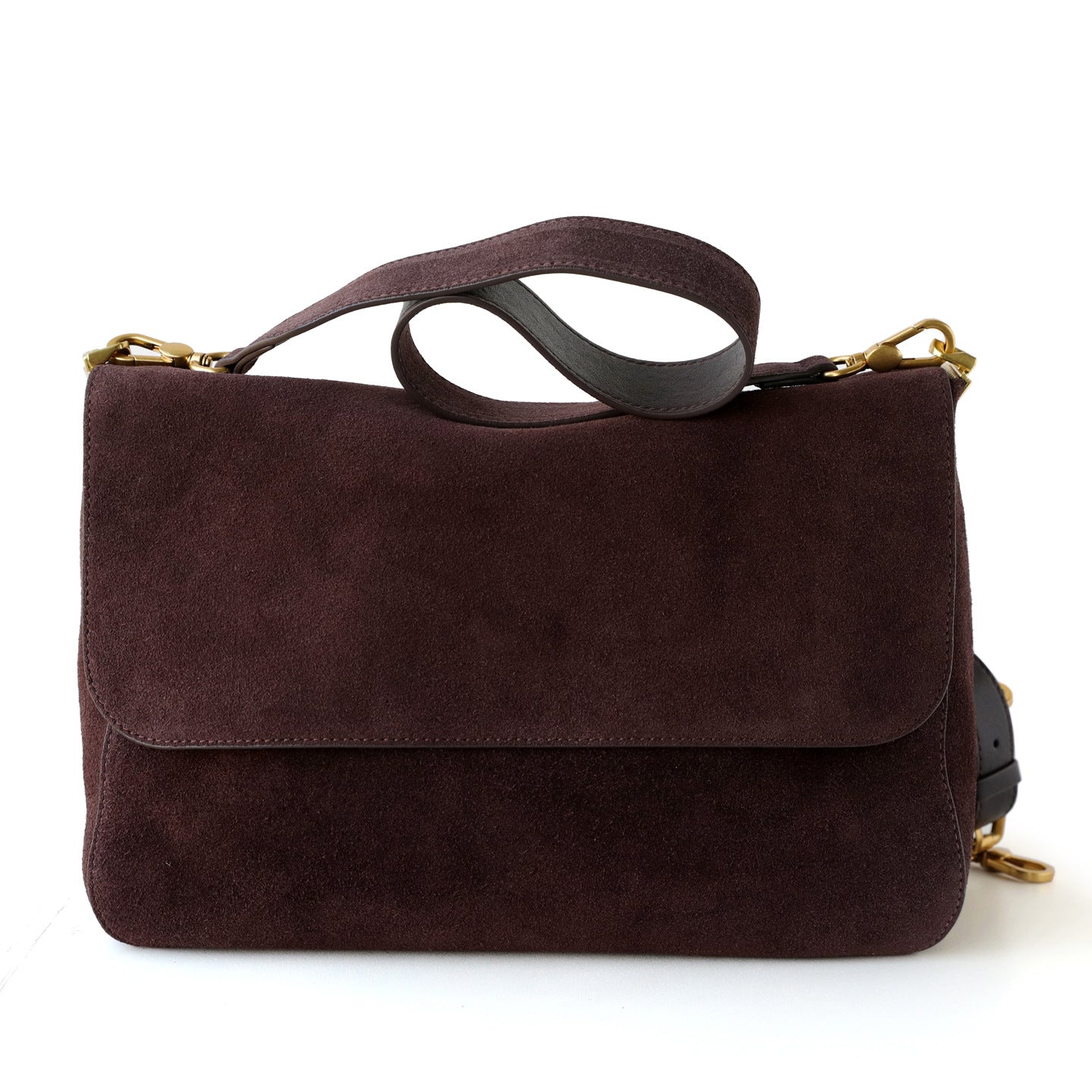 Women's Matte Cowhide Simple Underarm Commuter Large Bags