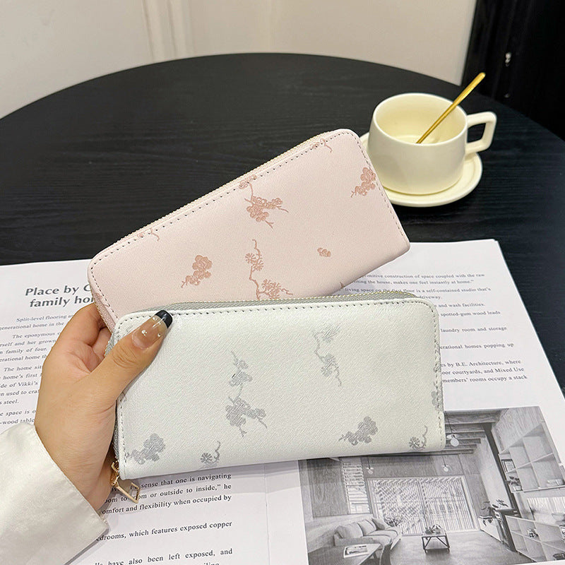 Women's Plum Blossom Design For Long Large Bags