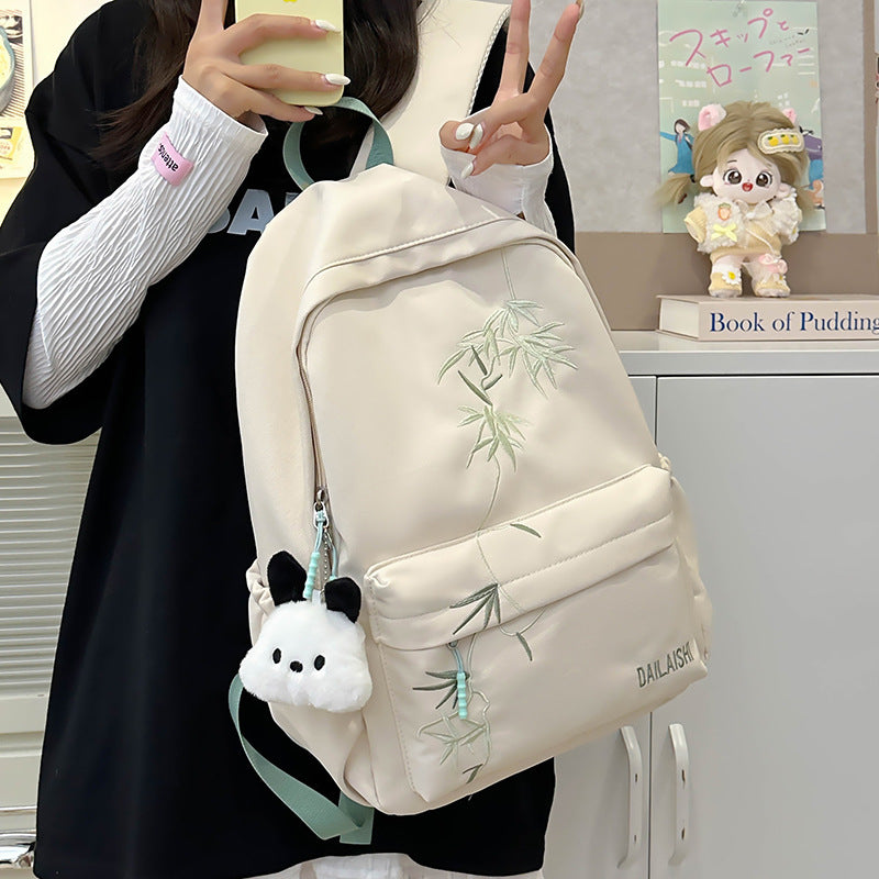 Women's Chinese Style Large Capacity Junior College Middle School Students' Schoolbags