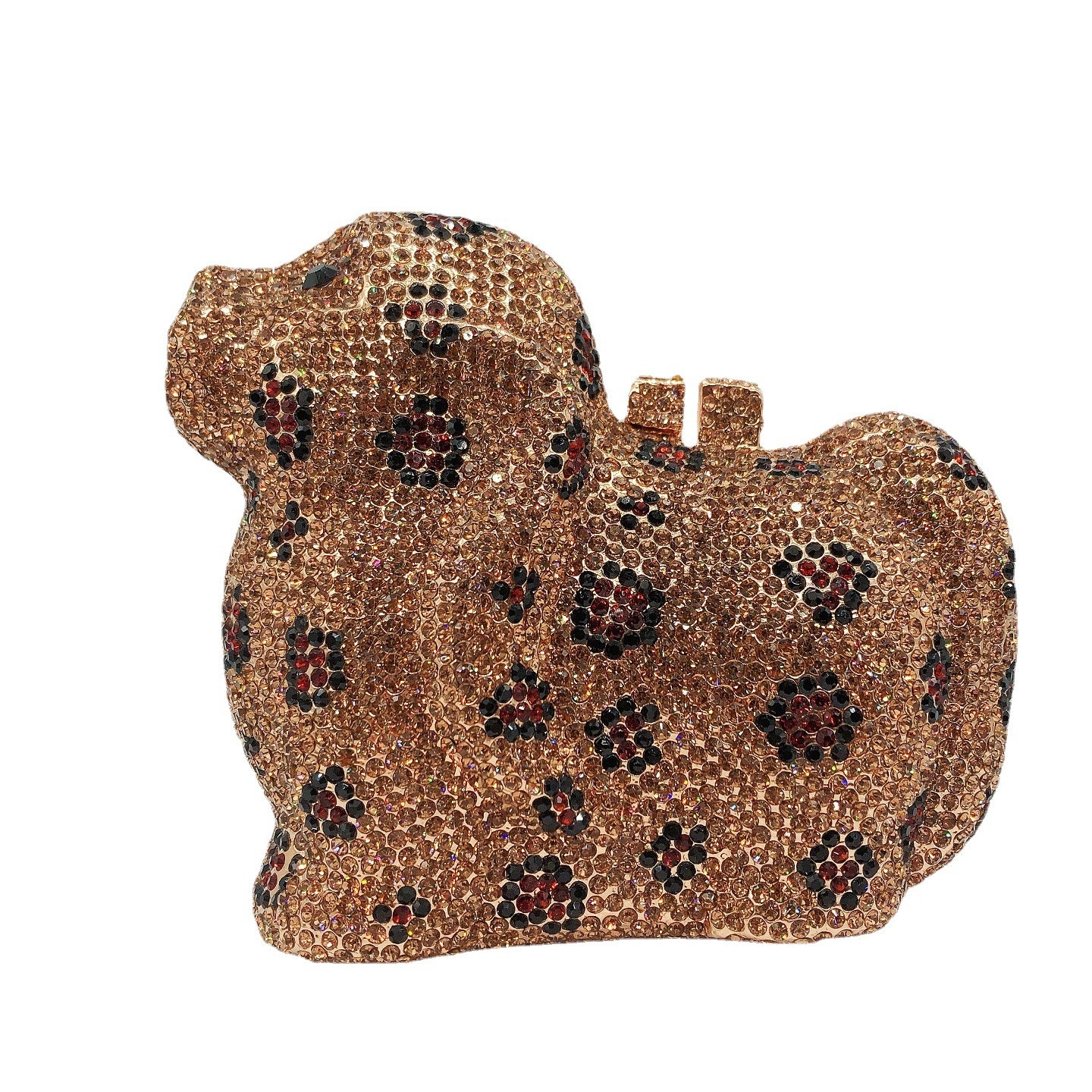 Mini Dog Inlaid Rhinestone Diamond Clutch Evening Bags