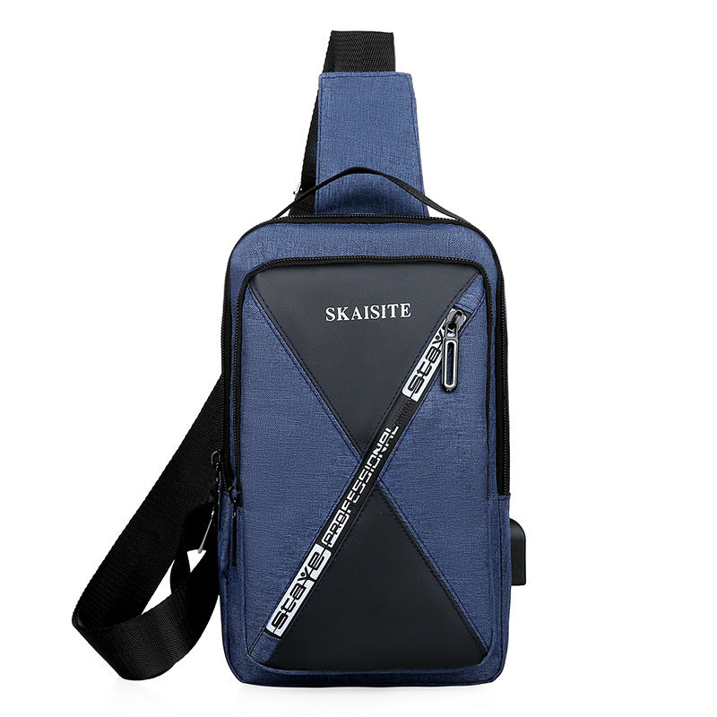 Men's New Oxford Cloth Fashion Korean Men's Chest Bags