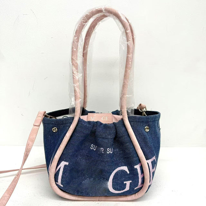 Women's Thailand Limited Deerskin Veet Embroidered Fashion Handbags