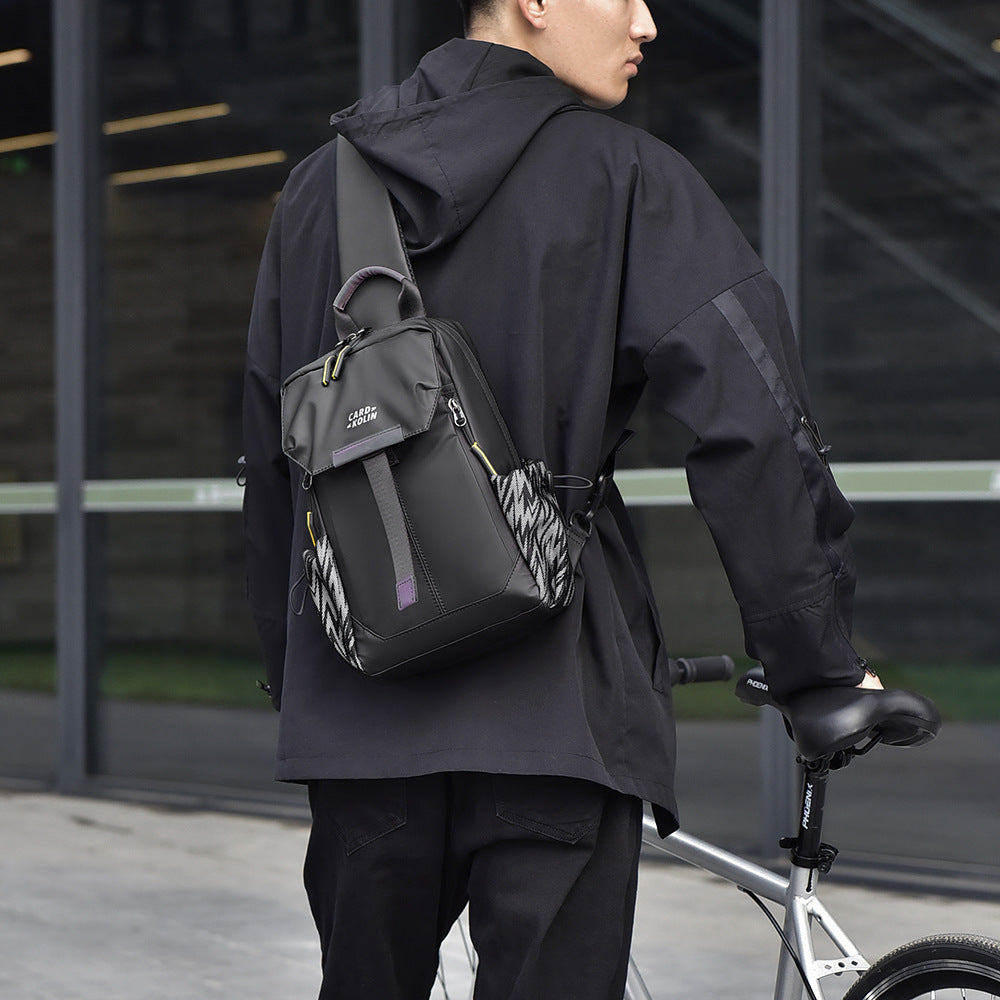 Men's Waterproof Large Capacity Korean Style Fashion Men's Chest Bags