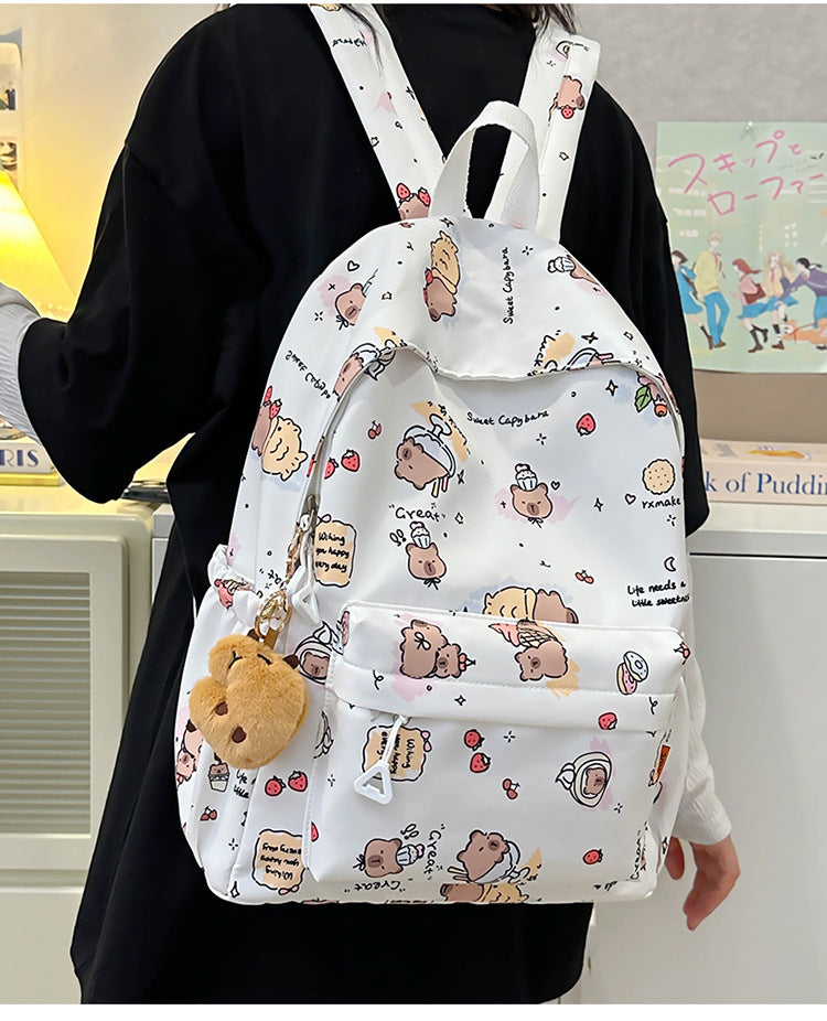 Female Style Large Capacity Leisure Cute Middle School Students' Schoolbags