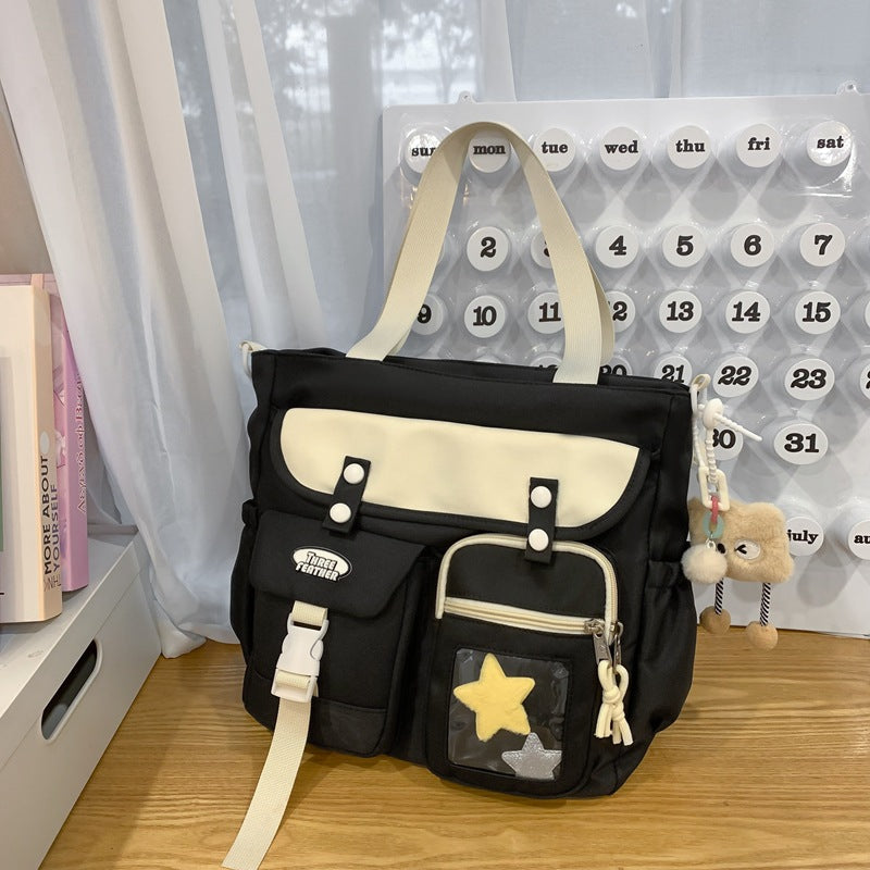 Female Korean Class Vintage Style Mori Men's Messenger Bags