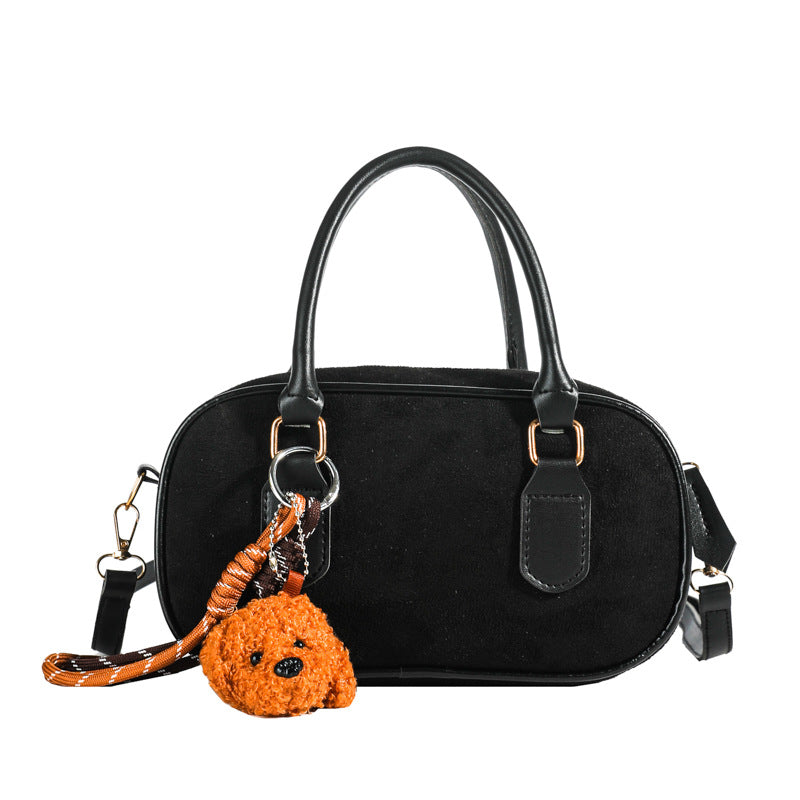 Popular Niche Suede Female Retro Easy Matching Crossbody Bags