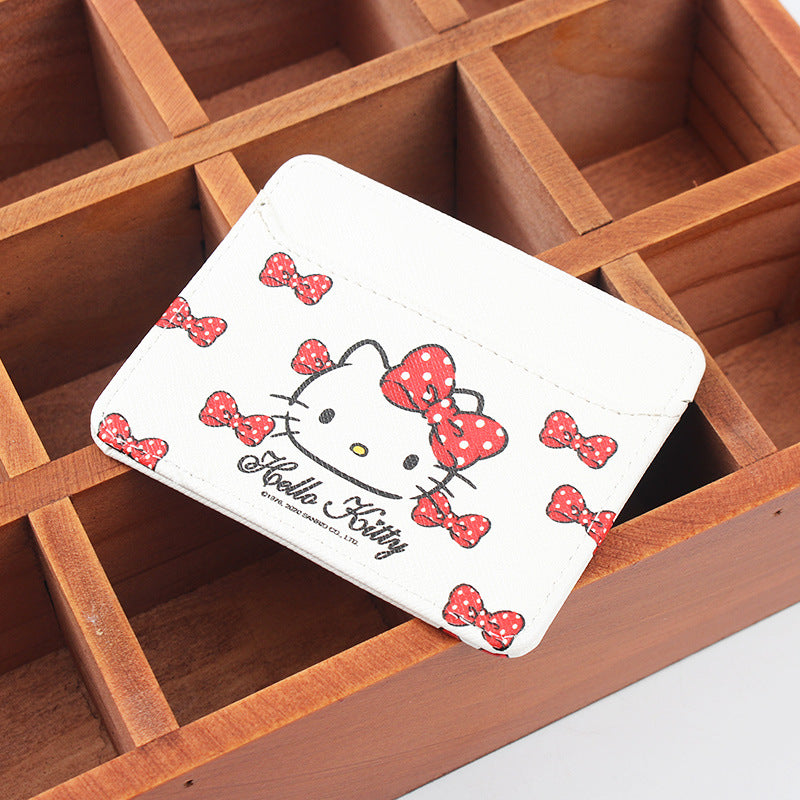 Multiple Slots High-grade Leather Waterproof Storage Card Holder