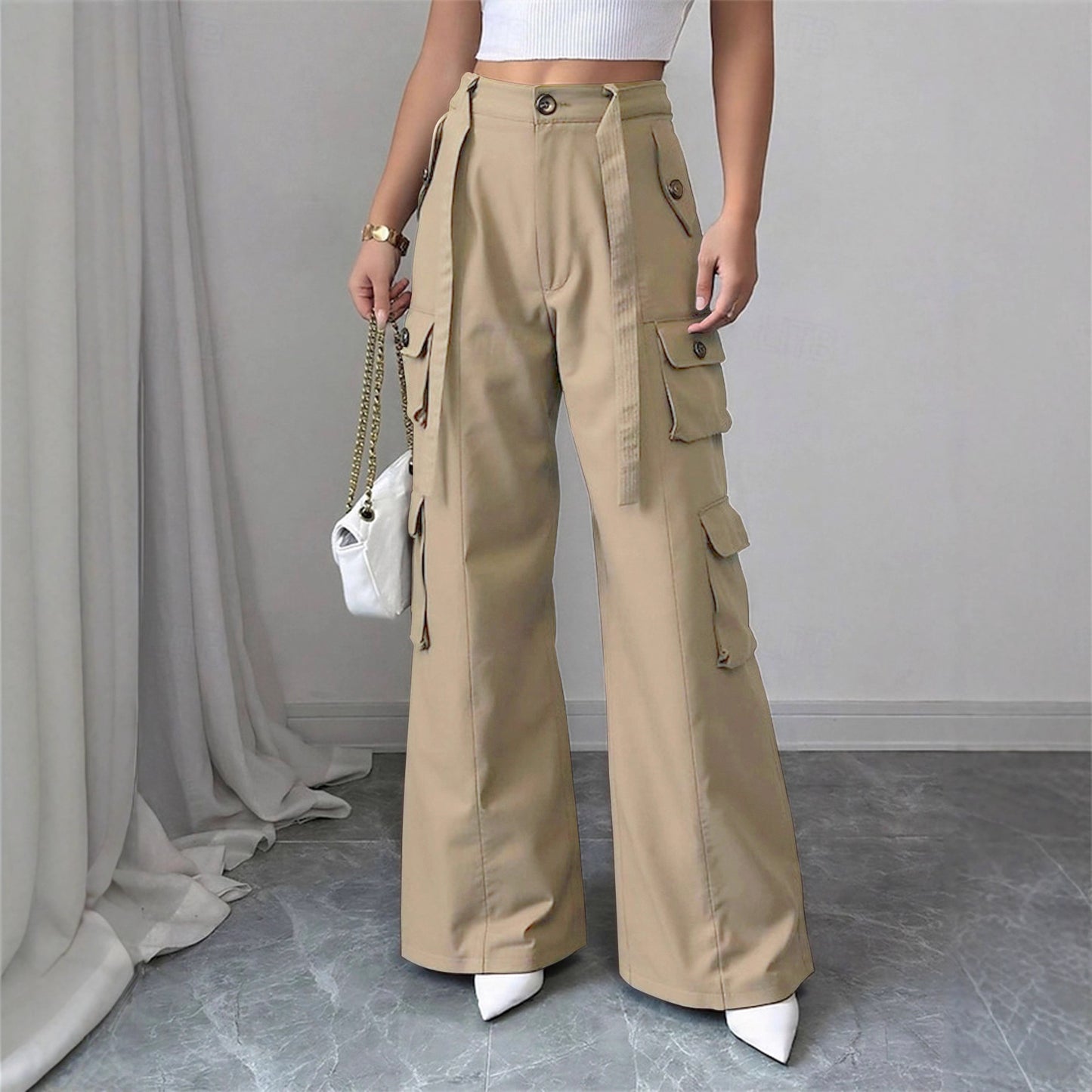 Women's Overalls American Fashion High Street Casual Pants
