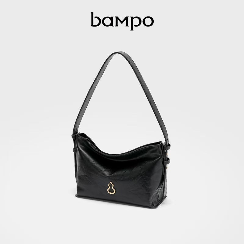 Women's Cotton Gourd Commuter Half Slope Armpit Bags