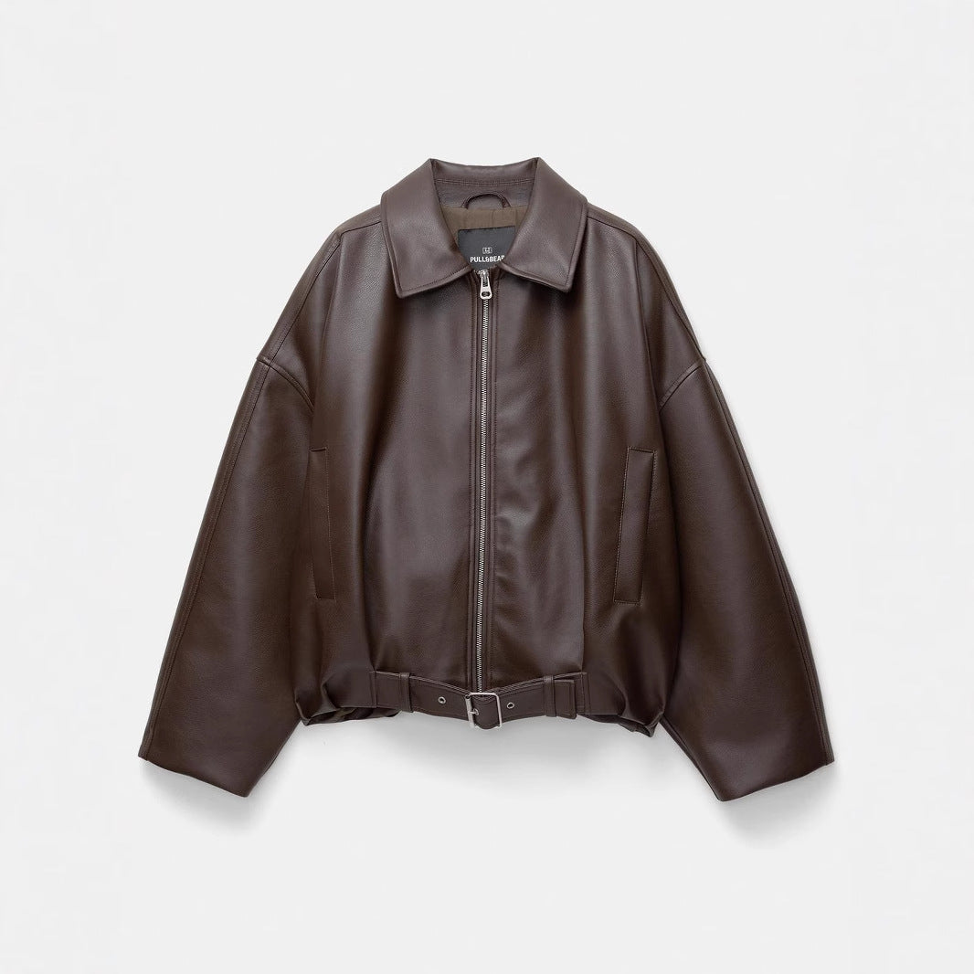 Women's American Retro Spring Bomber Casual Artificial Jackets