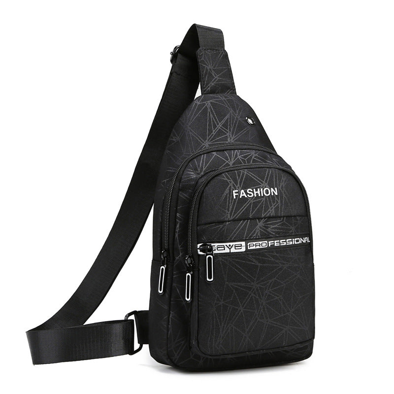 Men's Korean Style Oxford Cloth Trendy Canvas Men's Chest Bags