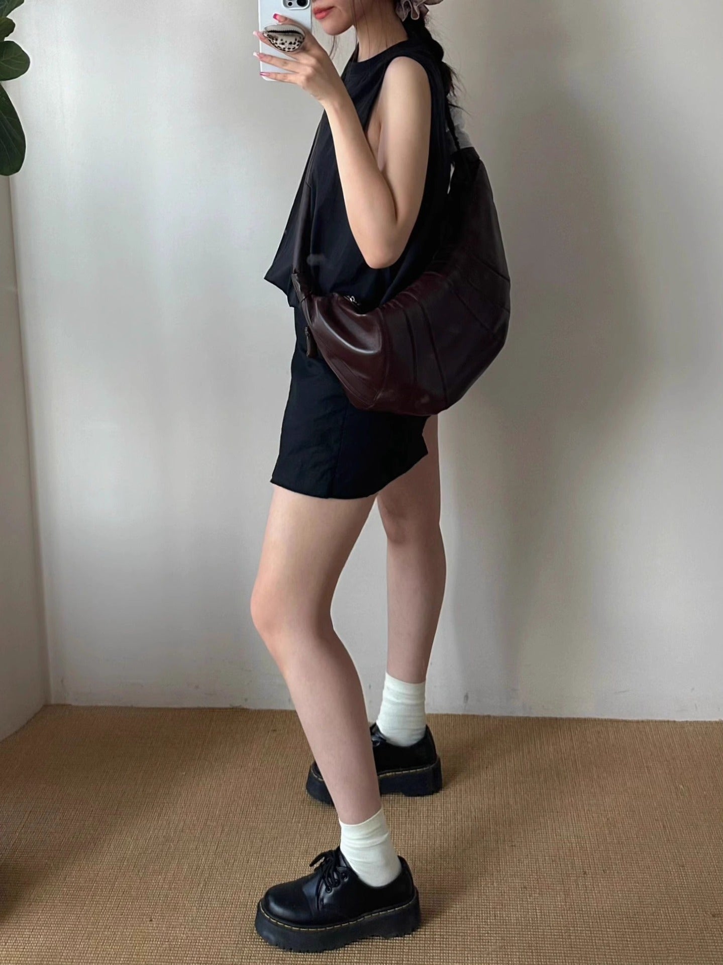 Women's Croissant Sheepskin Niche French Style Dumpling Bags