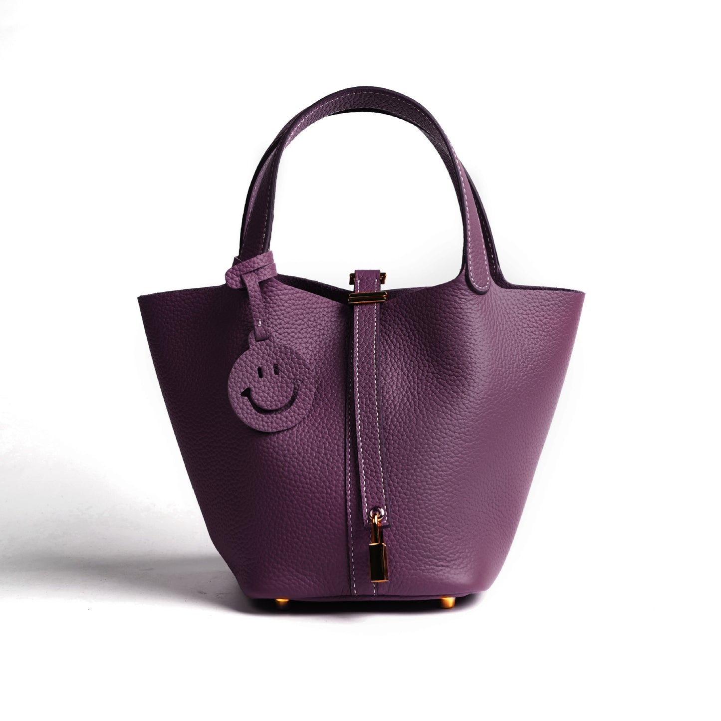 Women's Vegetable Basket Versatile Genuine Leather High Handbags