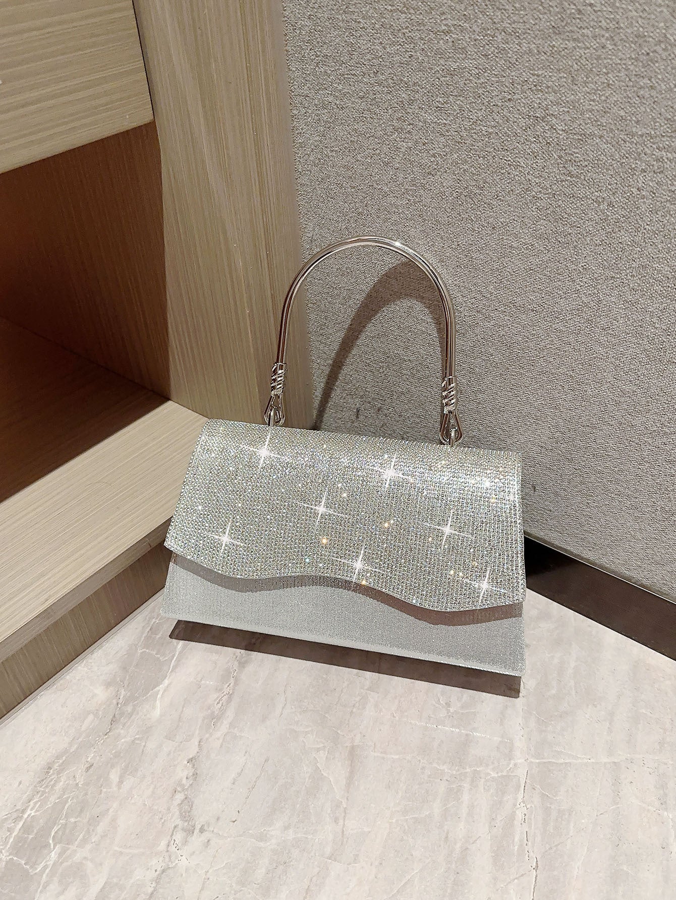 Women's Shiny Diamond Hand Dinner Wedding Bridesmaid Bags
