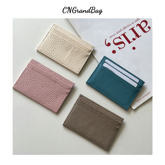 Fashion Simple First Layer Cowhide Bank Certificate Card Holder