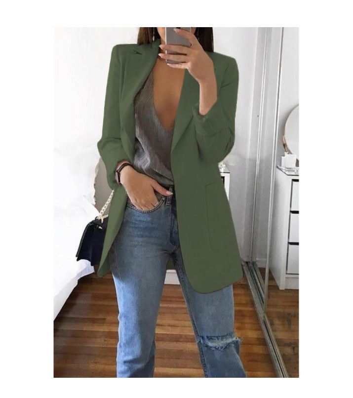 Comfortable Women's Fashion Polo Collar Graceful Cardigans
