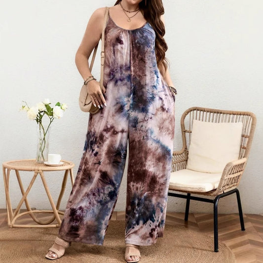 Graceful Women's Summer Floral Print Trousers Women's Jumpsuit/clothing