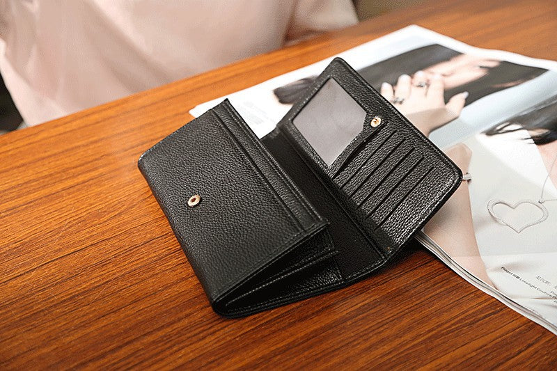 Women's Long Fashion Simple Large Capacity Clutch Ladies Wallets
