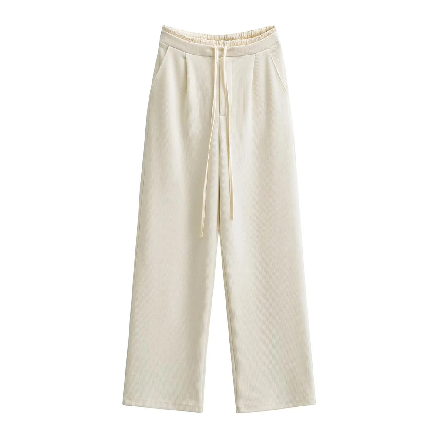 Soft Glutinous Double Brushed Casual Gray Pants