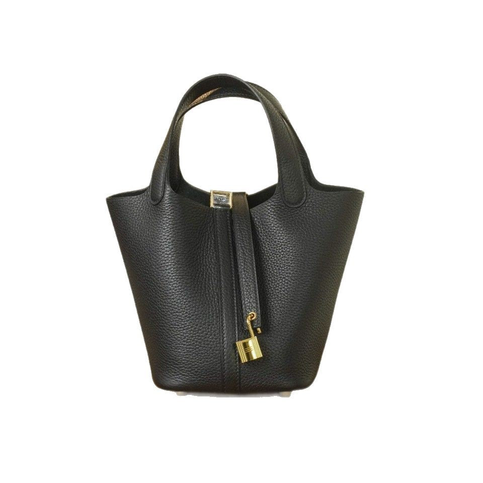 Women's Vegetable Basket Versatile Genuine Leather High Handbags