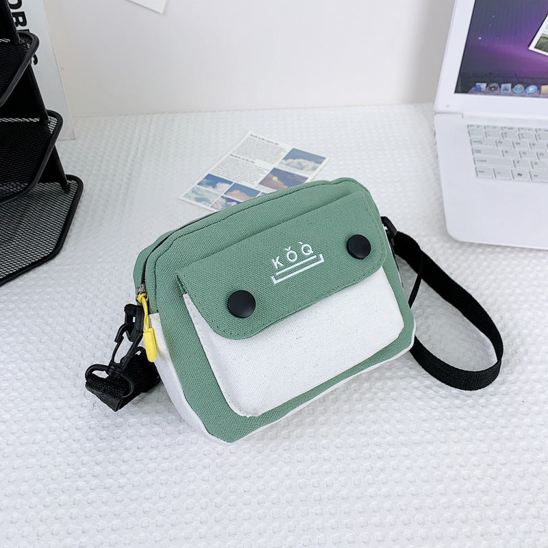 Women's Fashion Style Canvas Korean Mobile Shoulder Bags