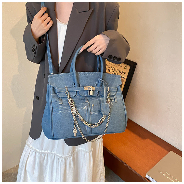 Women's Design Spoof Pants Pocket Kelly Large Handbags