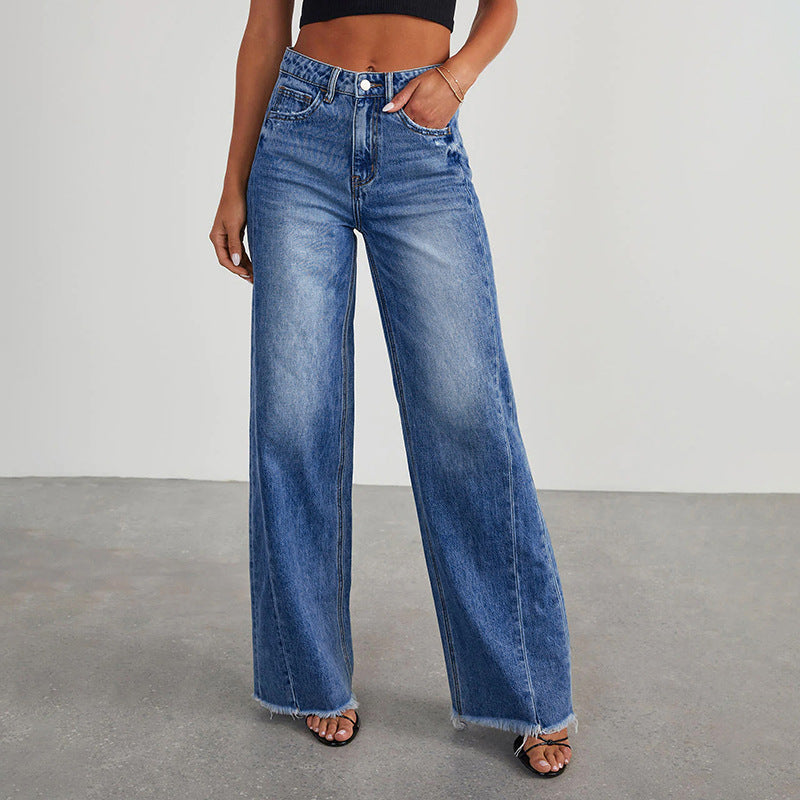 Stylish Women's Denim Washed Blue Stretch Women's Jeans
