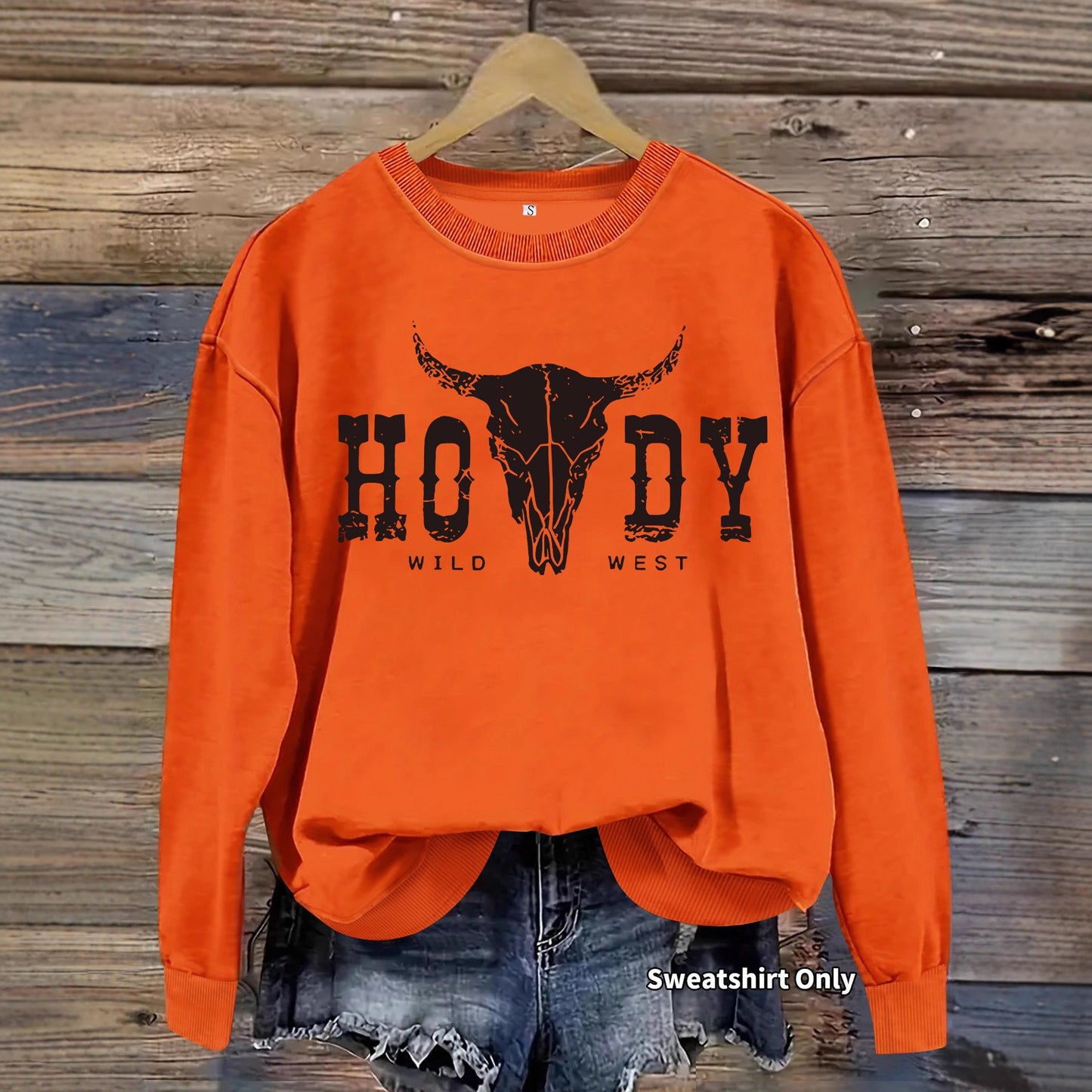 Women's Loose Casual Nomadic Cattle Printed Wear Sweaters