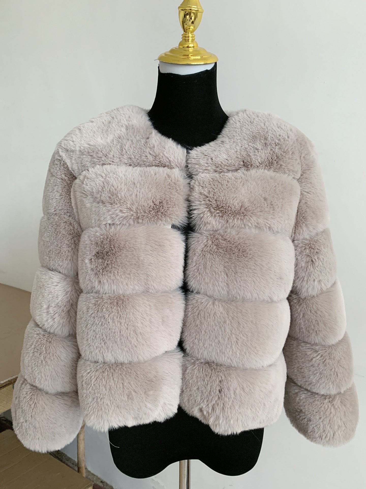 Women's Fur Warm Leisure Stitching Faux Fox Coats