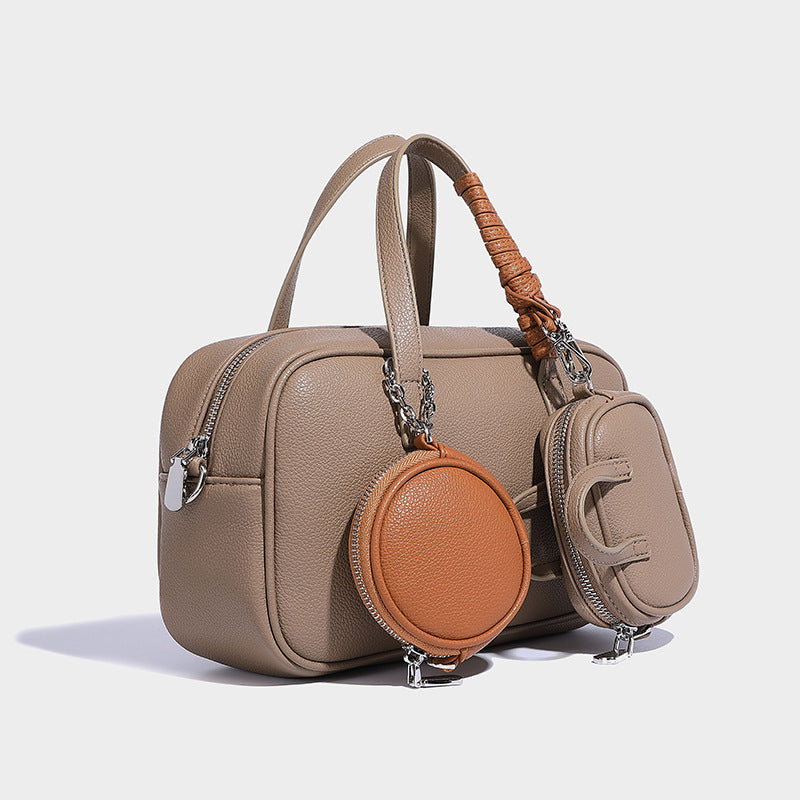 Creative Trendy Fashion Boston Bowling Composite Handbags