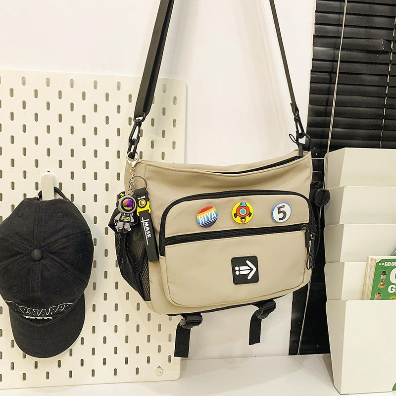 Trendy Male Portable Junior High Tutorial Men's Messenger Bags